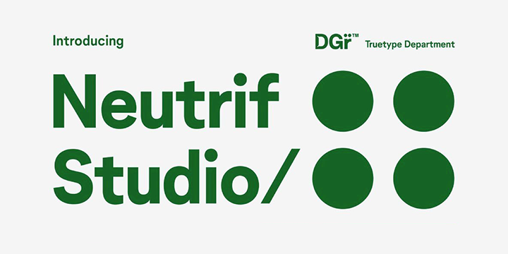 Шрифт Neutrif Studio